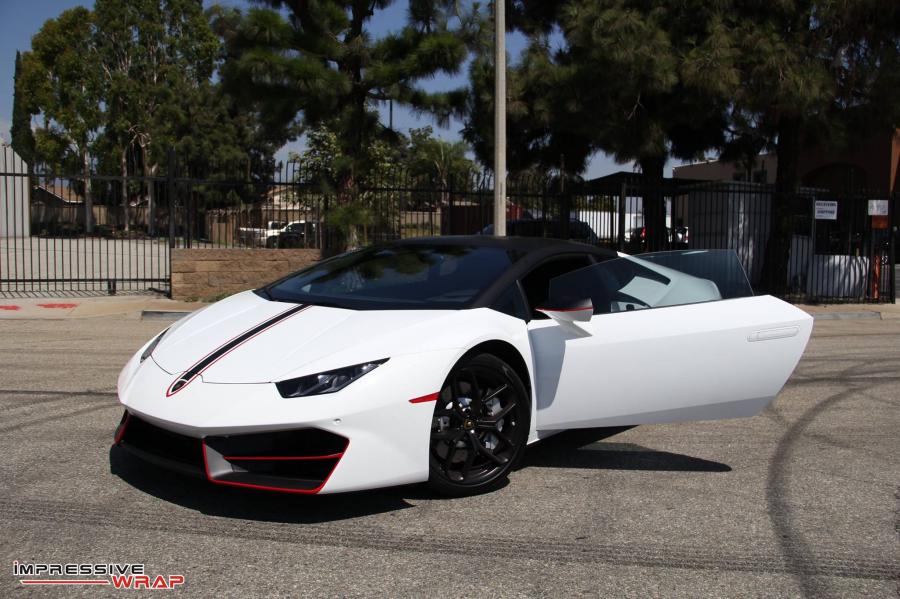 Lamborghini Huracan LP610-4 Black & Red Accents by Impresive Wrap '2016